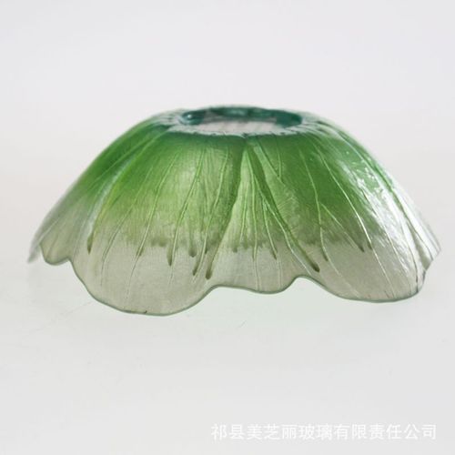 厂家特价销售款精美玻璃水果盘 花边形炫彩果盘 日用品批发